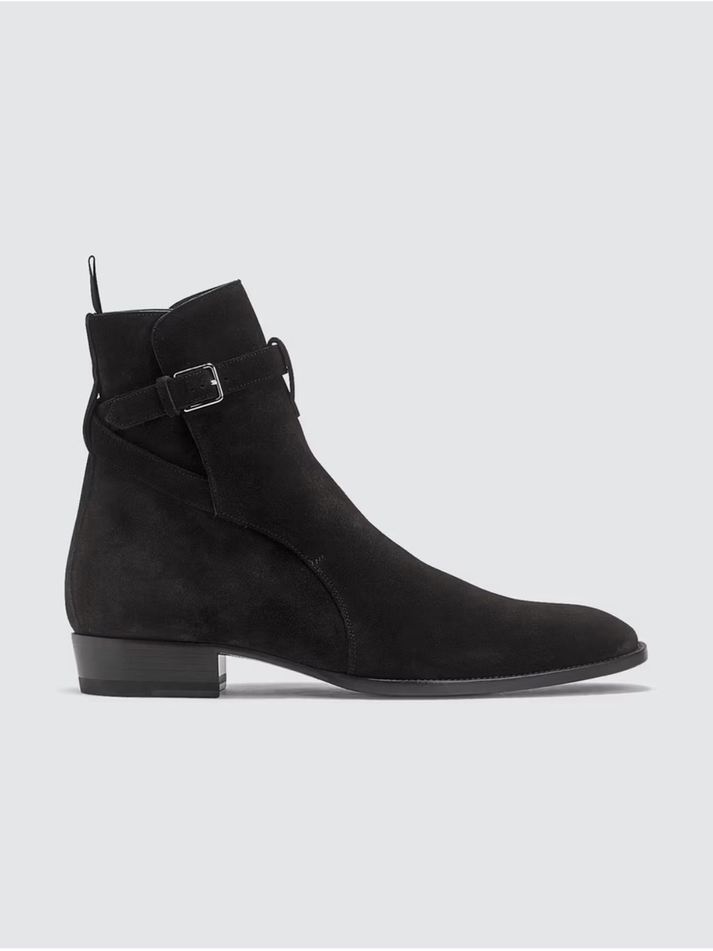 Yves Saint Laurent Black Suede Men's Ankle Boots